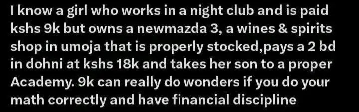a black and white photo with the words, how a girl works in the night and is not a